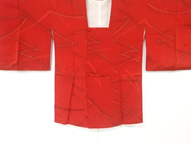 JAPANESE KIMONO / VINTAGE MICHIYUKI COAT / SILK / ABSTRACT